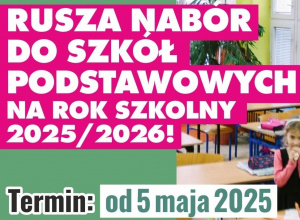Rekrutacja do szkół podstawowych na rok szkolny 2025/2026